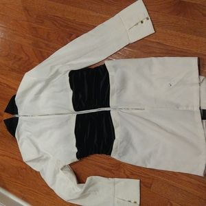 Collared black and white shein dress 8/10